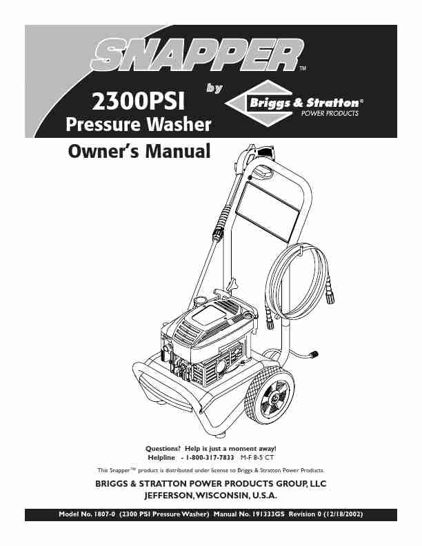 Snapper Pressure Washer 1807-0-page_pdf